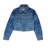 Diesel Kids Giacca di Jeans con Strass per Bambine