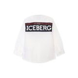 Iceberg Kids Camicia Bianca con Banda Logo per Neonati (retro)