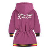 Barrow Kids Abito con Cappuccio Amaranto per Bambine