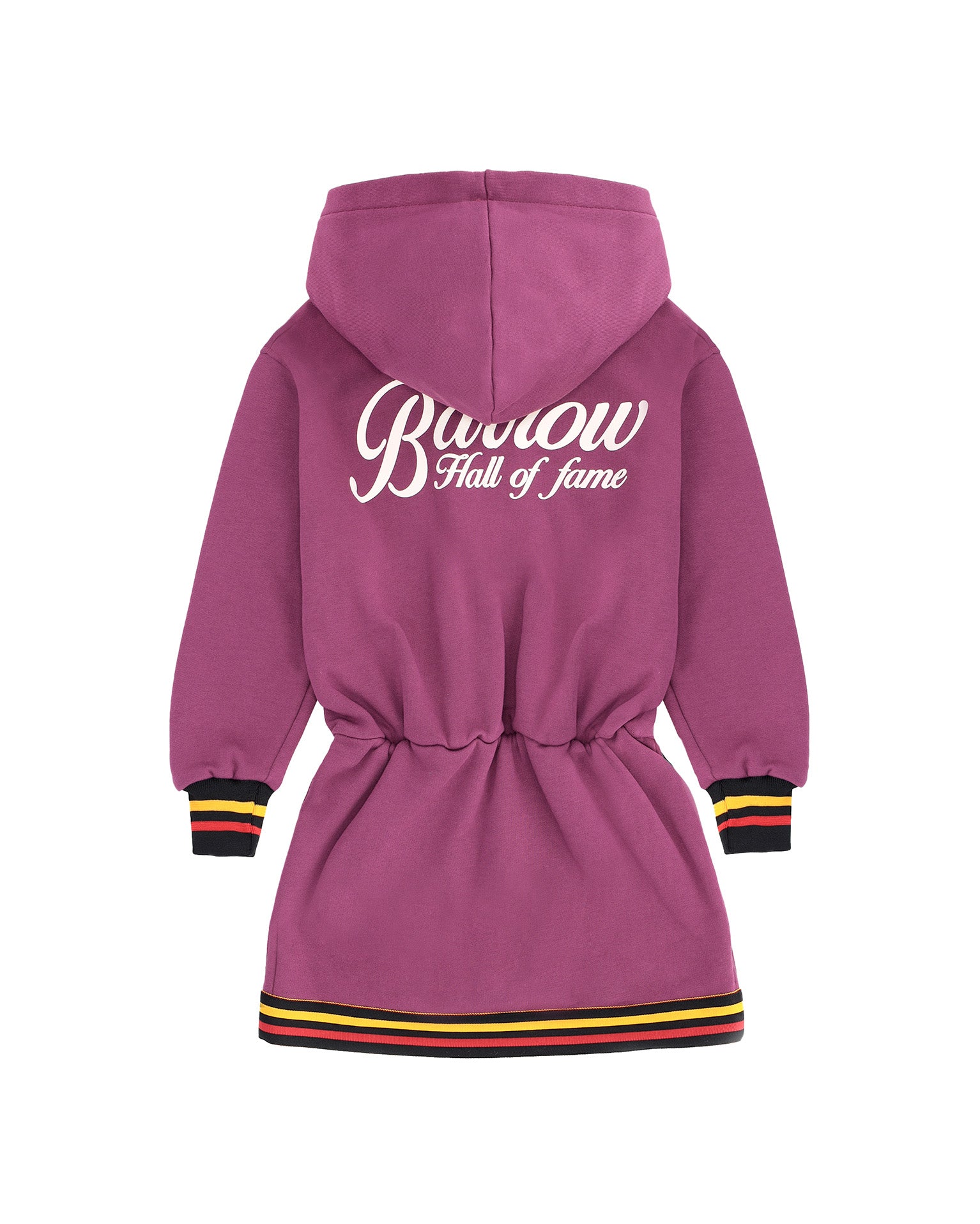 Barrow Kids Abito con Cappuccio Amaranto per Bambine