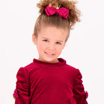 Angel's Face Kids Fermaglio per Capelli Port Royal Bordeaux con Fiocco e Corona per Bambine