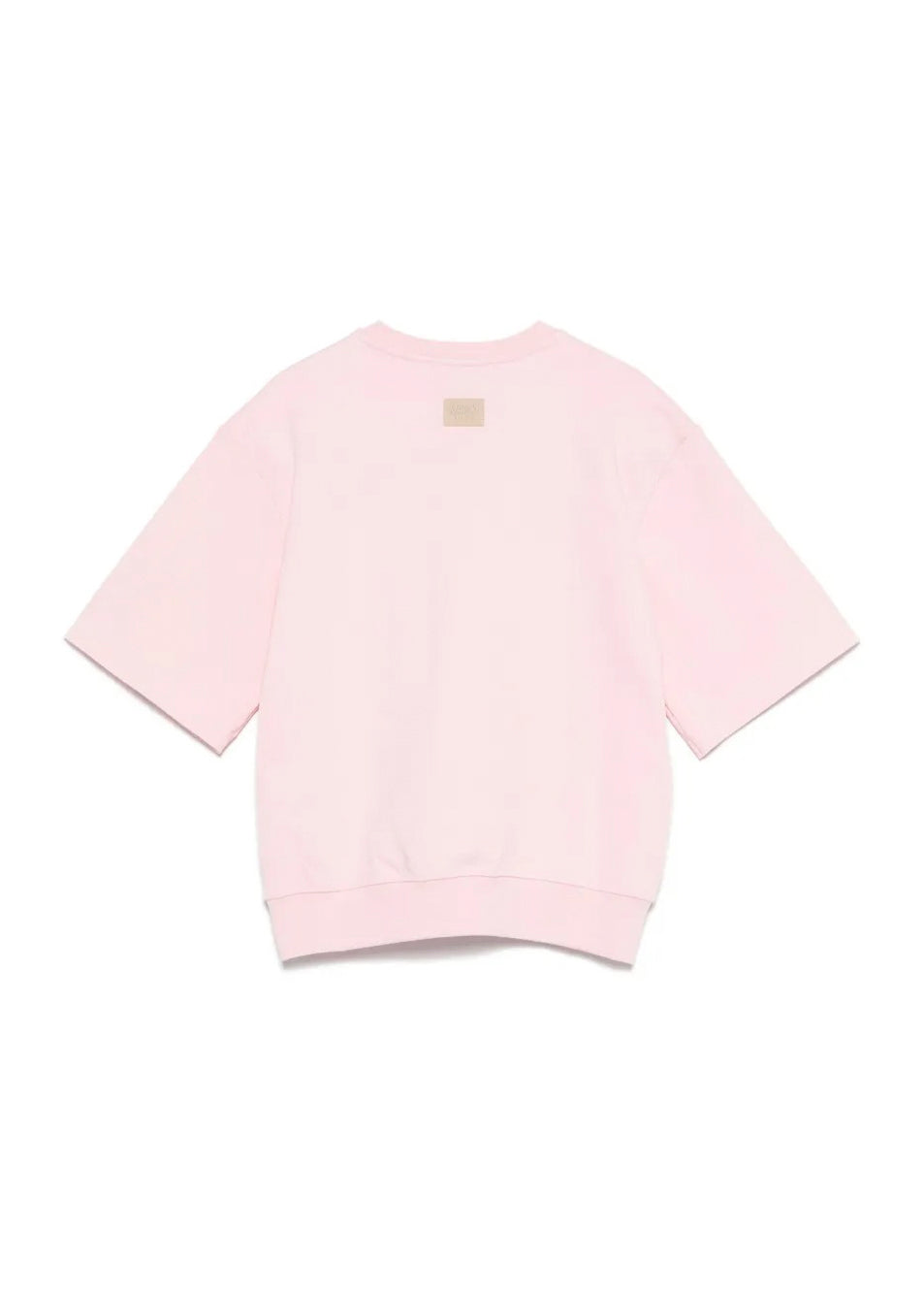 MSGM Kids Felpa Rosa Maniche Corte per Bambine
