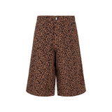 MSGM Kids Bermuda Leopardati per Bambine
