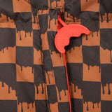 Sprayground Giubbino Puffer con Cappuccio Rimovibile e Logo Smile Retro per Bambini