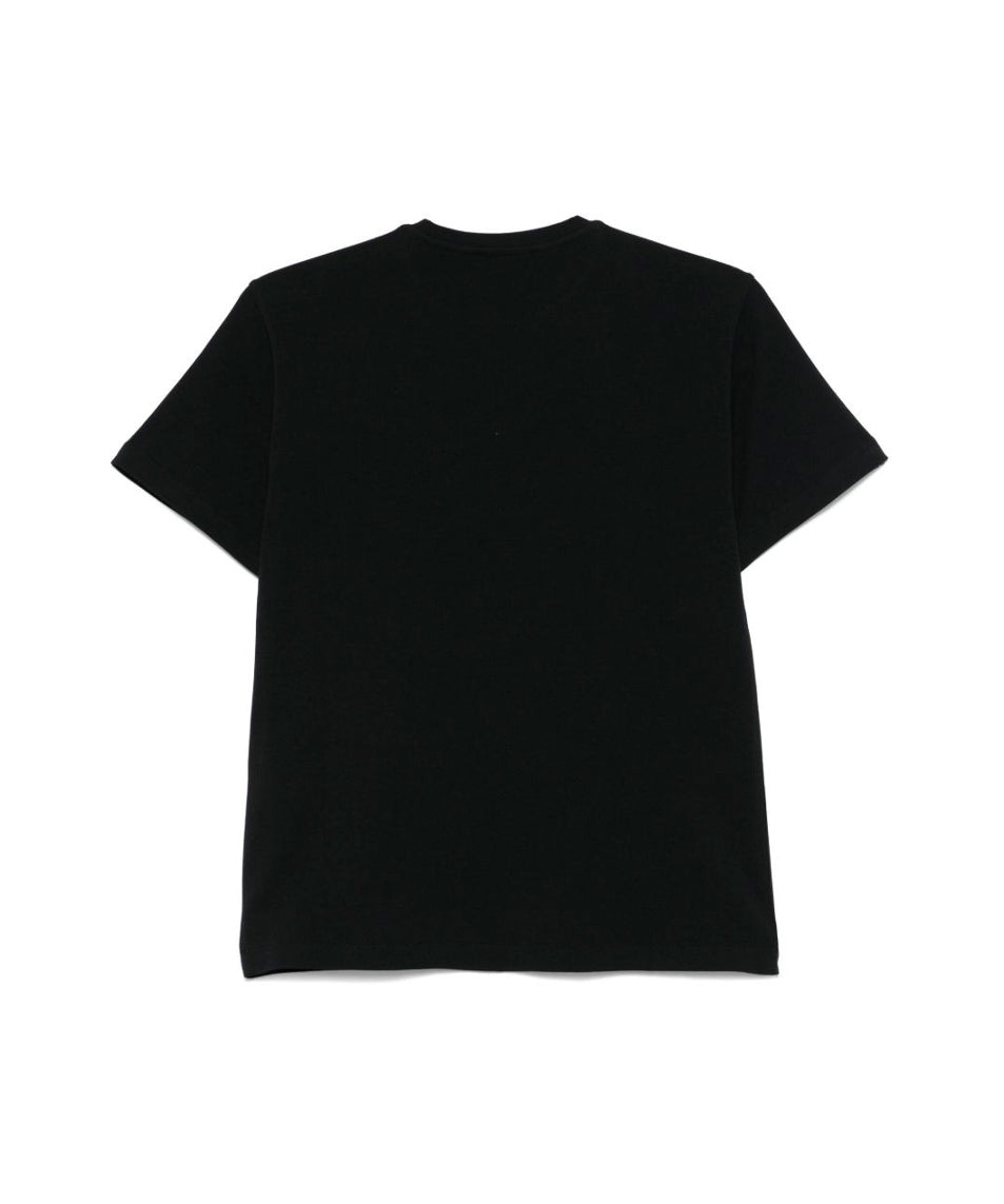 Elisabetta Franchi La Mia Bambina T-shirt Nera con Logo per Bambine