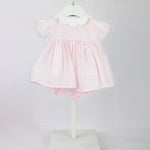 Deolinda Abito con Culotta Rosa con Cuori per Neonate