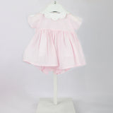 Deolinda Abito con Culotta Rosa con Cuori per Neonate