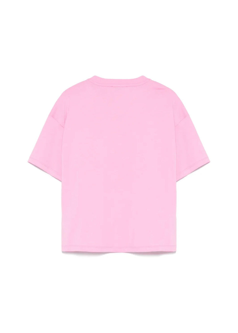 MSGM Kids T-shirt Rosa con Applicazione Fiori per Bambine retro