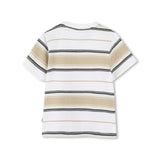 Boss Kids White Striped T-shirt for Babies