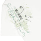 C.P. Company Kids T-shirt Bianca con Logo per Bambini (dettaglio)