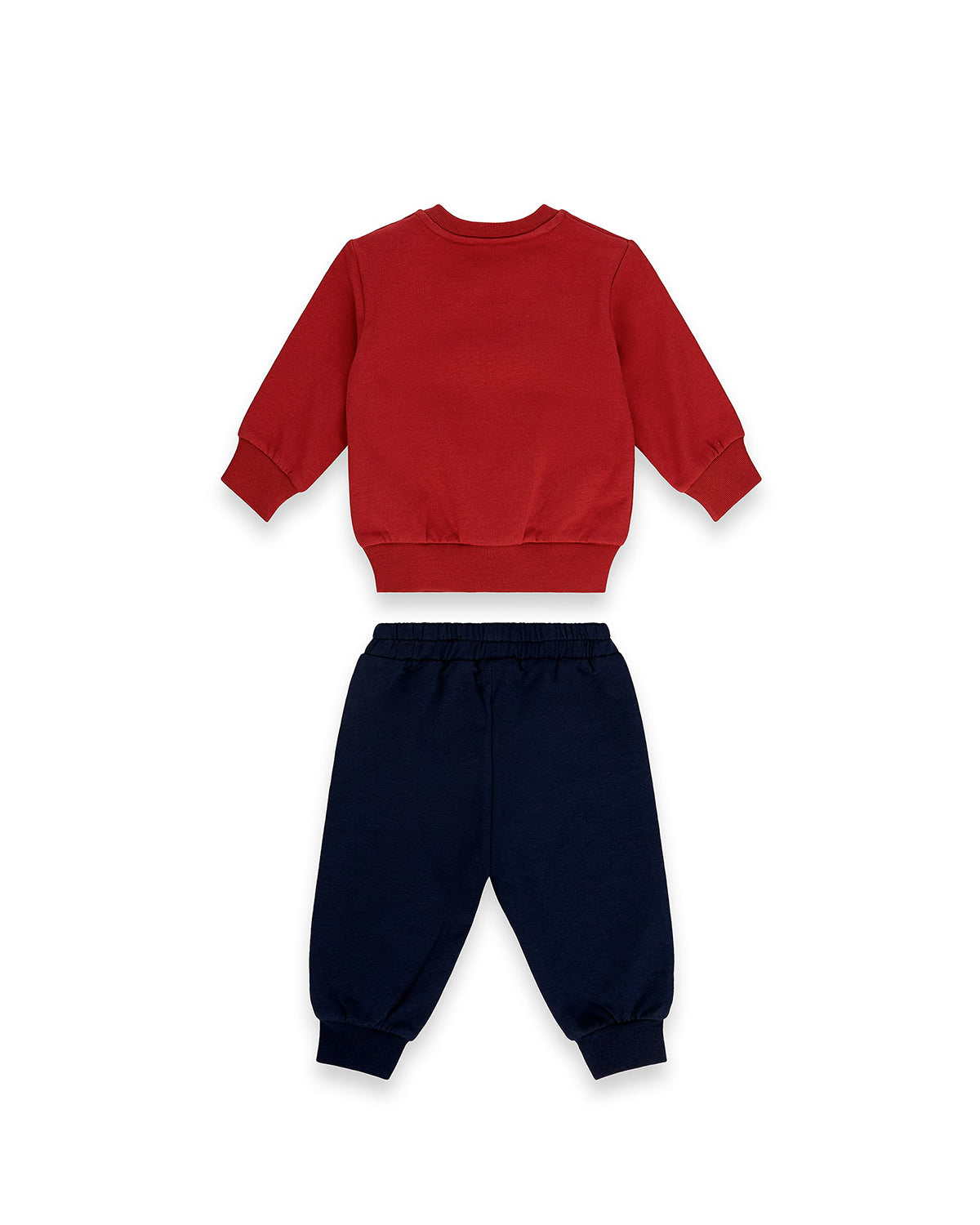 Iceberg Kids Completo di Tuta Rosso/Blu con Logo a Contrasto per Neonati
