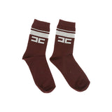 Elisabetta Franchi La Mia Bambina Calzini Bordeaux/Burro per Bambine