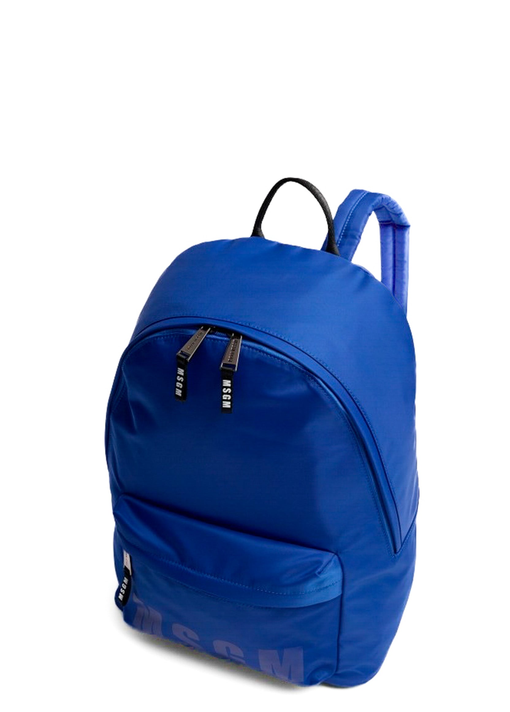 MSGM Kids Zaino Royal Blu con Logo per Bambini