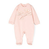 Elisabetta Franchi La Mia Bambina Tutina Rosa con Fiocco per Neonate