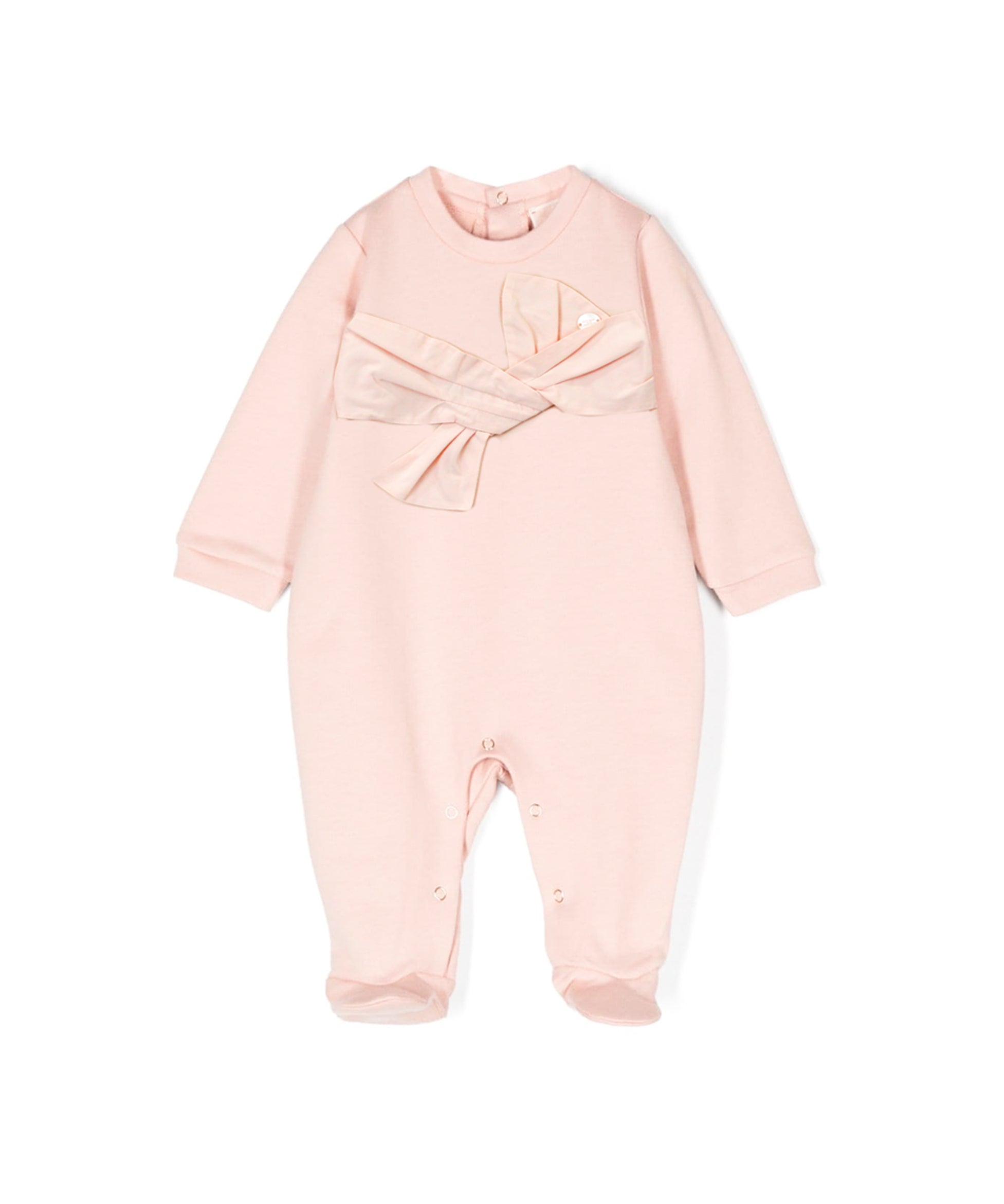 Elisabetta Franchi La Mia Bambina Tutina Rosa con Fiocco per Neonate