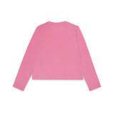 Diesel Kids T shirt Manica Lunga Fucsia con Oval D per Bambine
