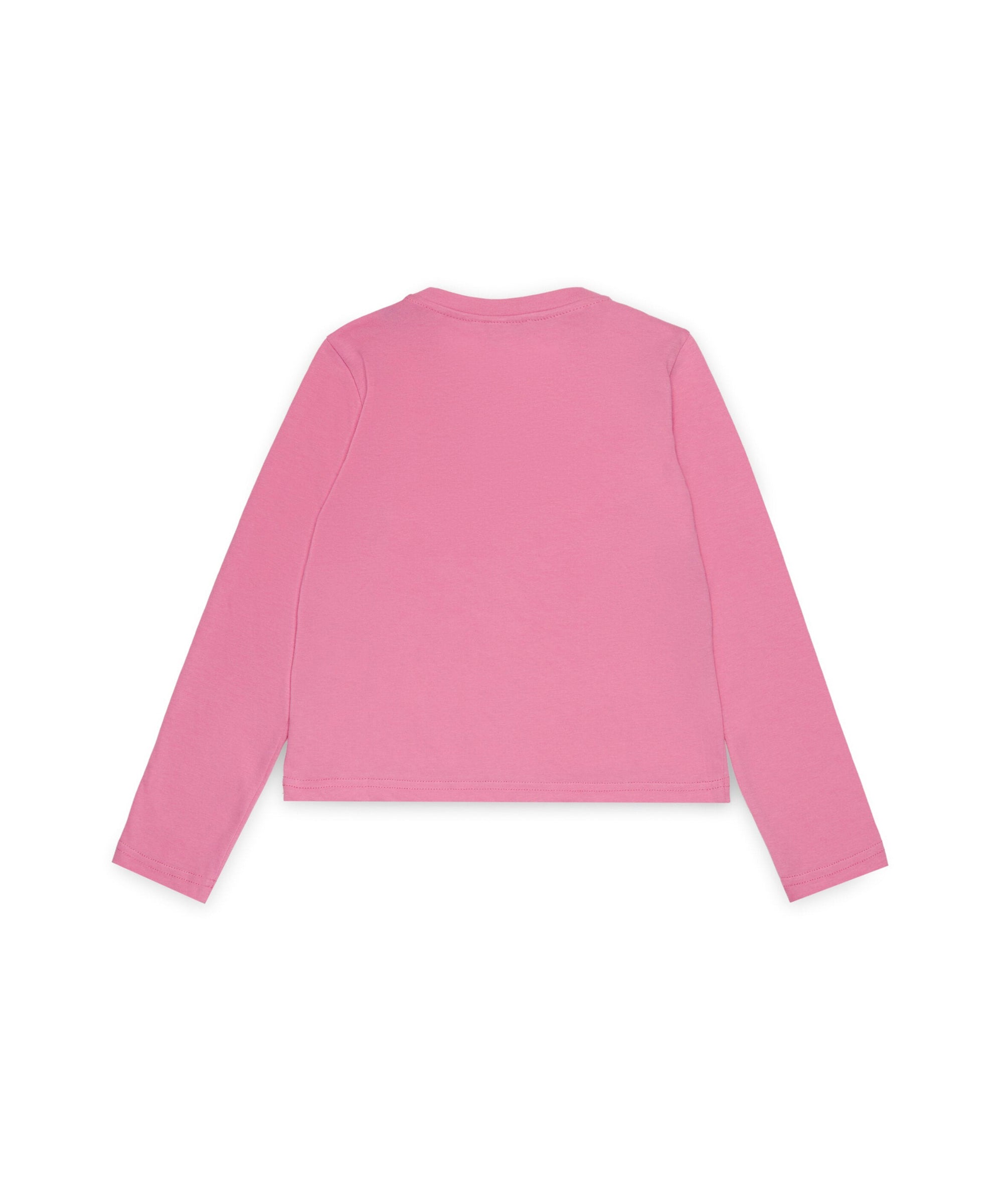 Diesel Kids T shirt Manica Lunga Fucsia con Oval D per Bambine