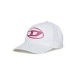 Diesel Kids Cappello Bianco con Oval D per Neonate