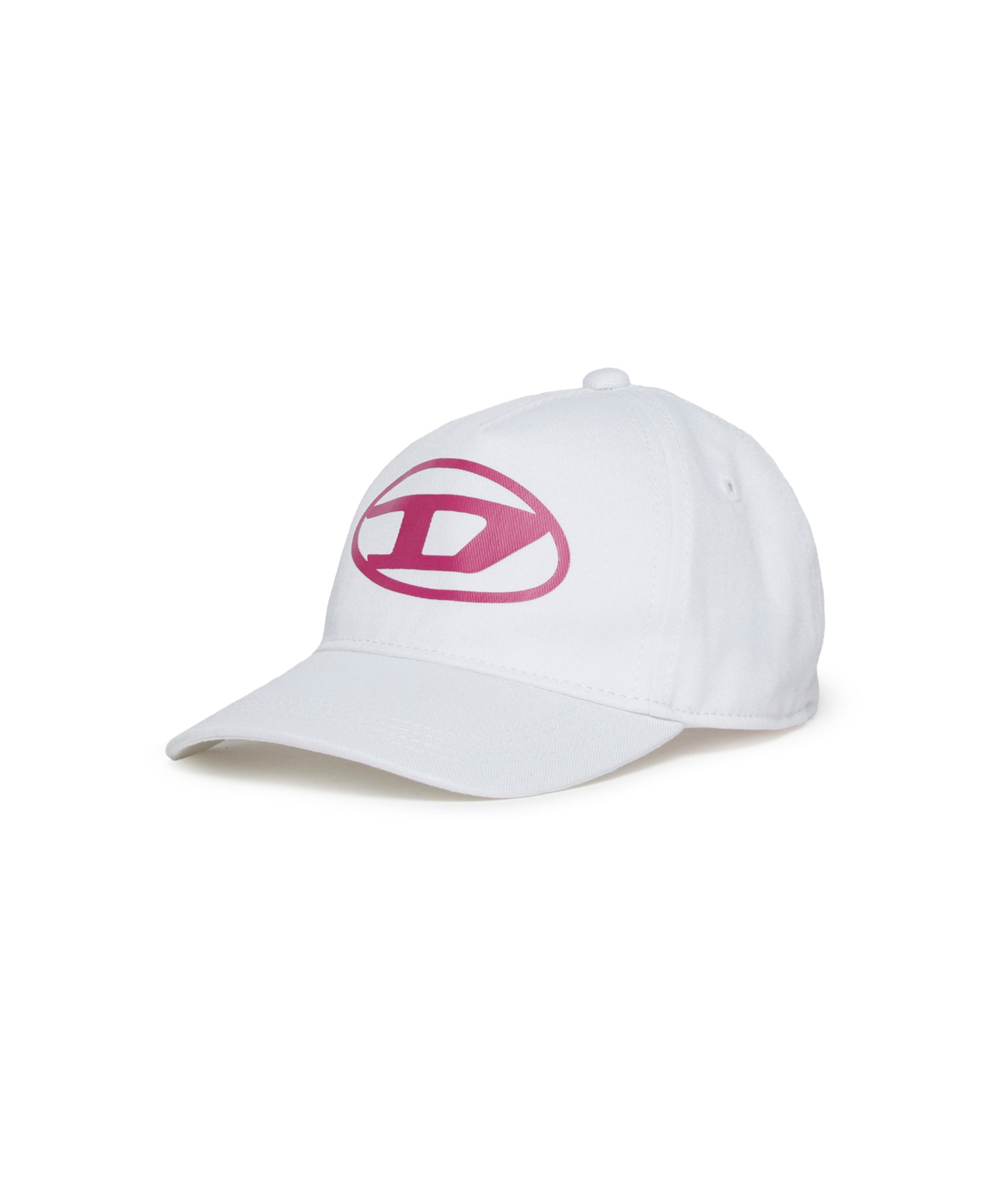 Diesel Kids Cappello Bianco con Oval D per Neonate