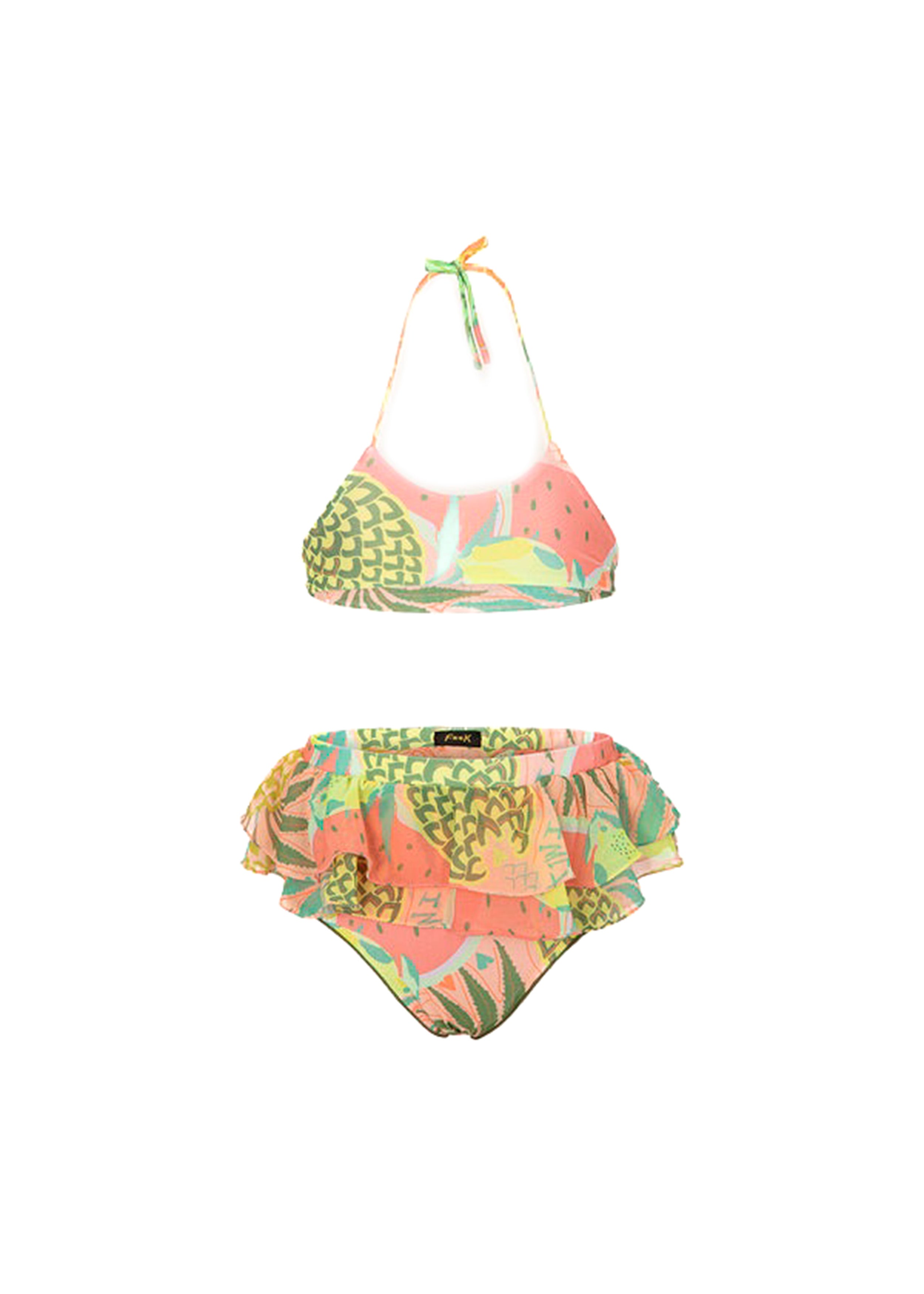 Effek Costume Bikini Fantasia Fruits con Ruches per Neonate