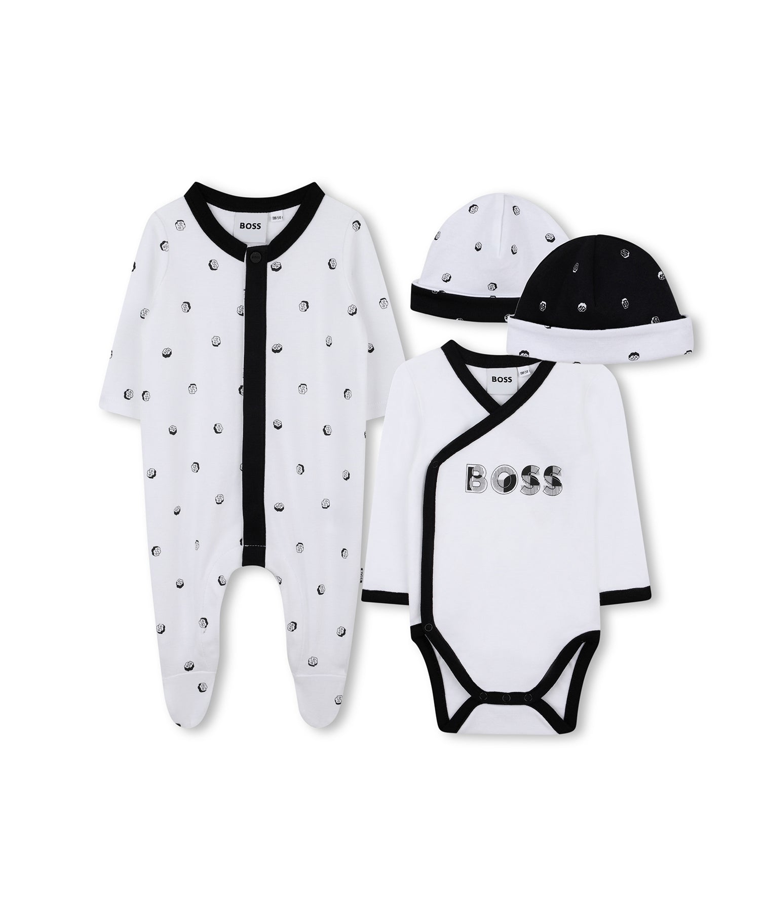 Boss Kids Set Tutina Bianco per Neonati