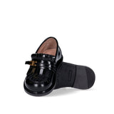 Elisabetta Franchi La Mia Bambina Mocassini Neri con Frange per Bambine