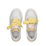 Elisabetta Franchi My Little Girl Sneakers White/Lemon with Bow for Girls