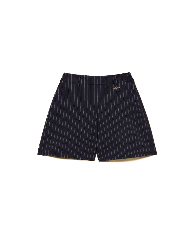 Twinset Kids Shorts a Righe per Bambine