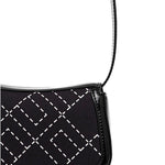 Elisabetta Franchi La Mia Bambina Borsa a Tracolla Nero con Logo Geometrica per Bambine