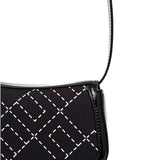 Elisabetta Franchi La Mia Bambina Borsa a Tracolla Nero con Logo Geometrica per Bambine