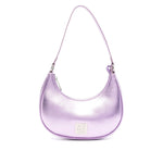 MSGM Kids Borsa a Spalla Rosa Effetto Metallizzato per Bambine