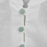 Deolinda Completo Bianco/Verde Acqua per Neonati (dettaglio)