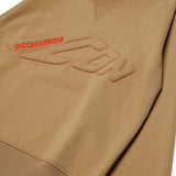 Dsquared2 Kids Felpa Girocollo Beige ICON per Bambini