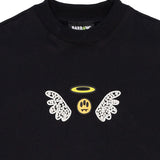 Barrow Kids T-Shirt Nera con Motivo Ali per Bambine