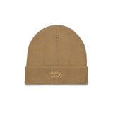 Diesel Kids Cappello Beanie Beige con Oval D