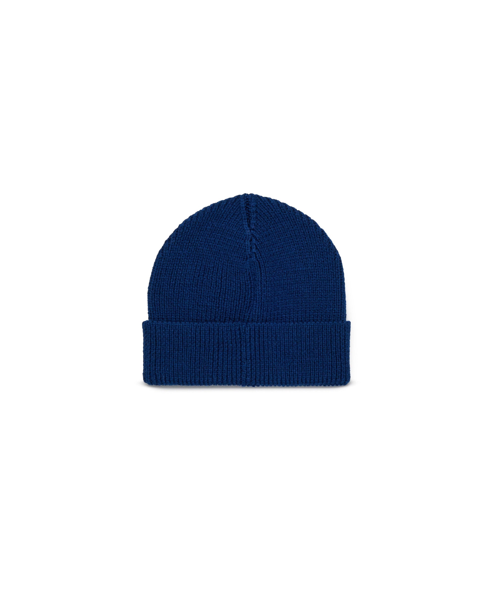 Diesel Kids Cappello Beanie Blu con Oval D per Neonati