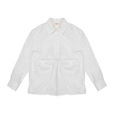 Vicolo Kids Camicia Bianca Arricciata per Bambine