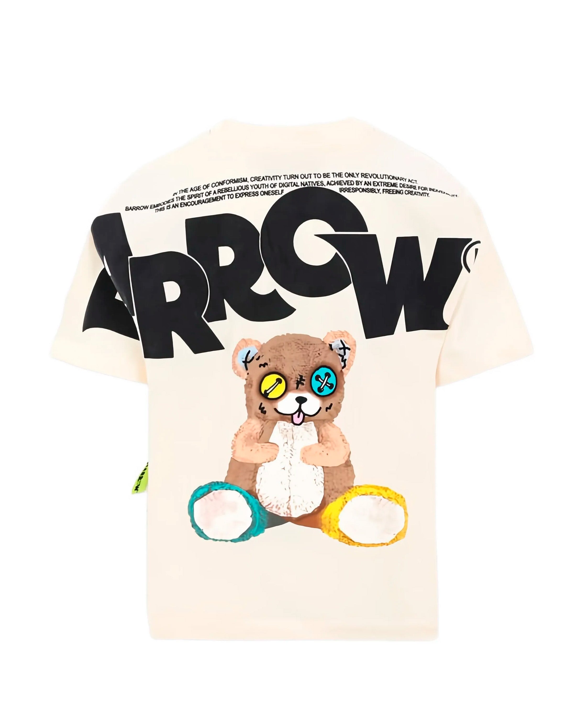 Barrow Kids T-Shirt Girocollo Stampa Retro per Bambini