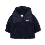 Boss Kids Giubbino Navy con Cappuccio per Neonati