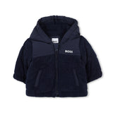 Boss Kids Giubbino Navy con Cappuccio per Neonati
