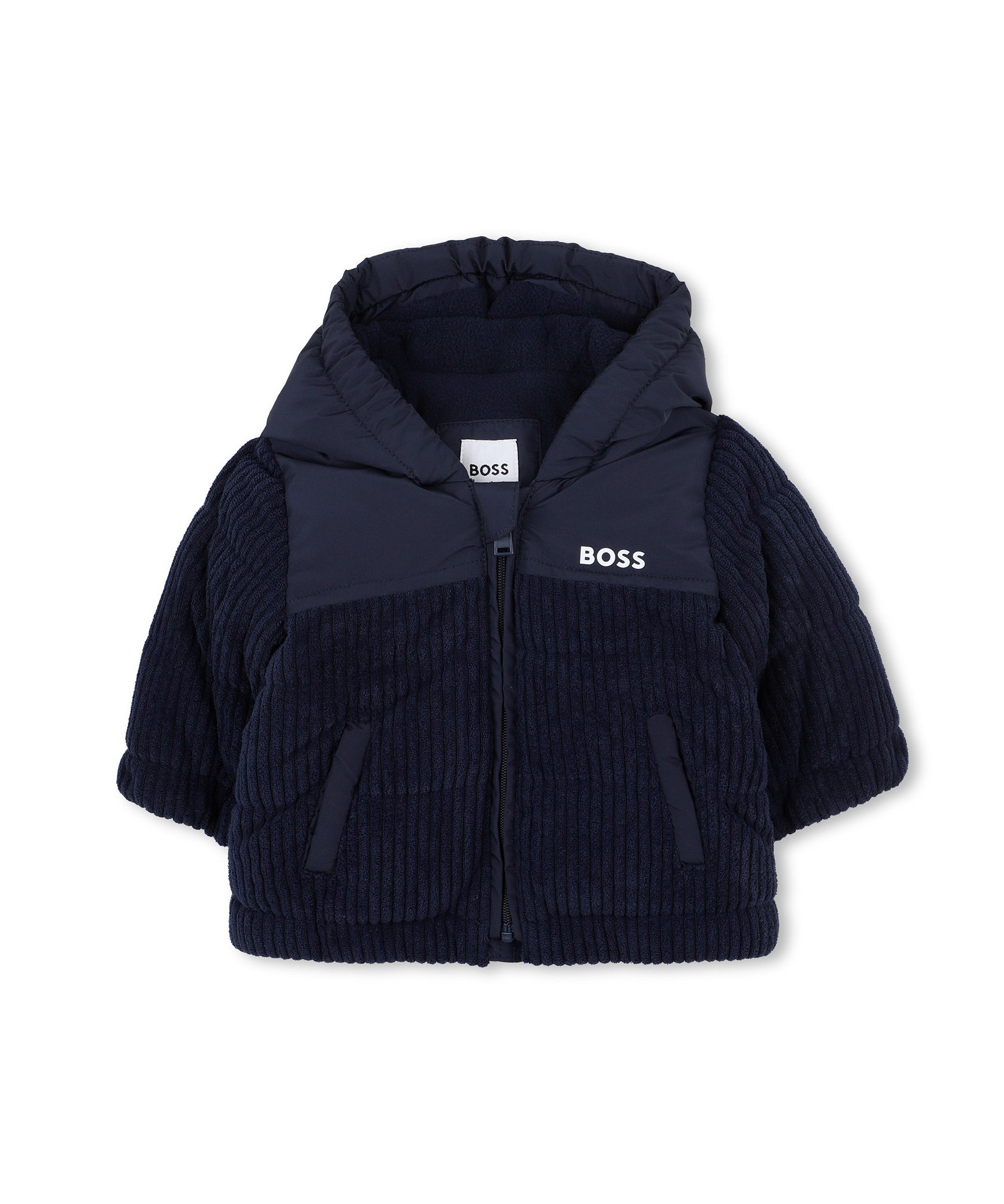 Boss Kids Giubbino Navy con Cappuccio per Neonati