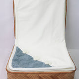 Deolinda Coperta Bianca/Denim con Teddy per Neonati