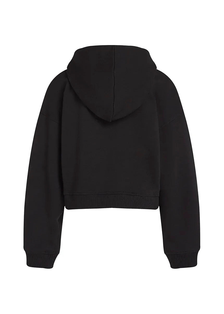 Calvin Klein Kids Felpa Nera con Cappuccio per Bambini