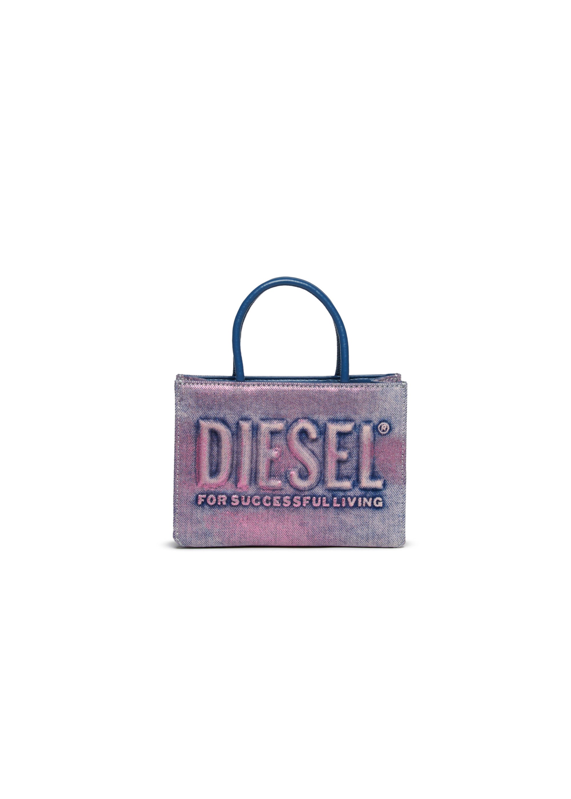 Diesel Kids Borsa Denim Rosa Mini 3D per Bambine