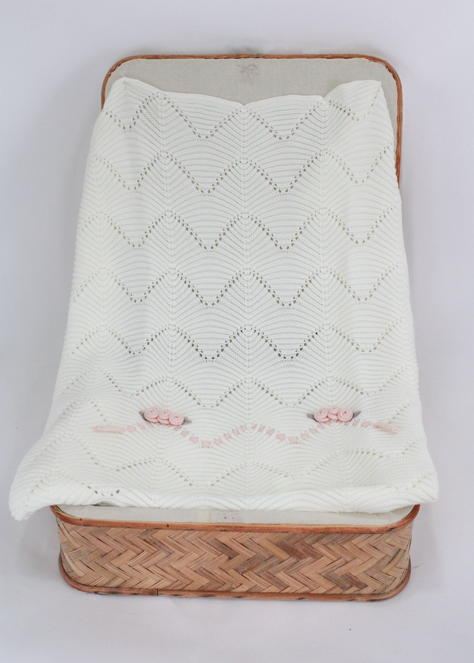 Marlù Coperta Vaniglia/Rosa/Pesca per Neonate