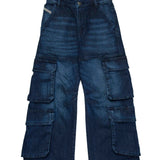 Diesel Kids Jeans Denim Cargo D-Argjx per Bambini