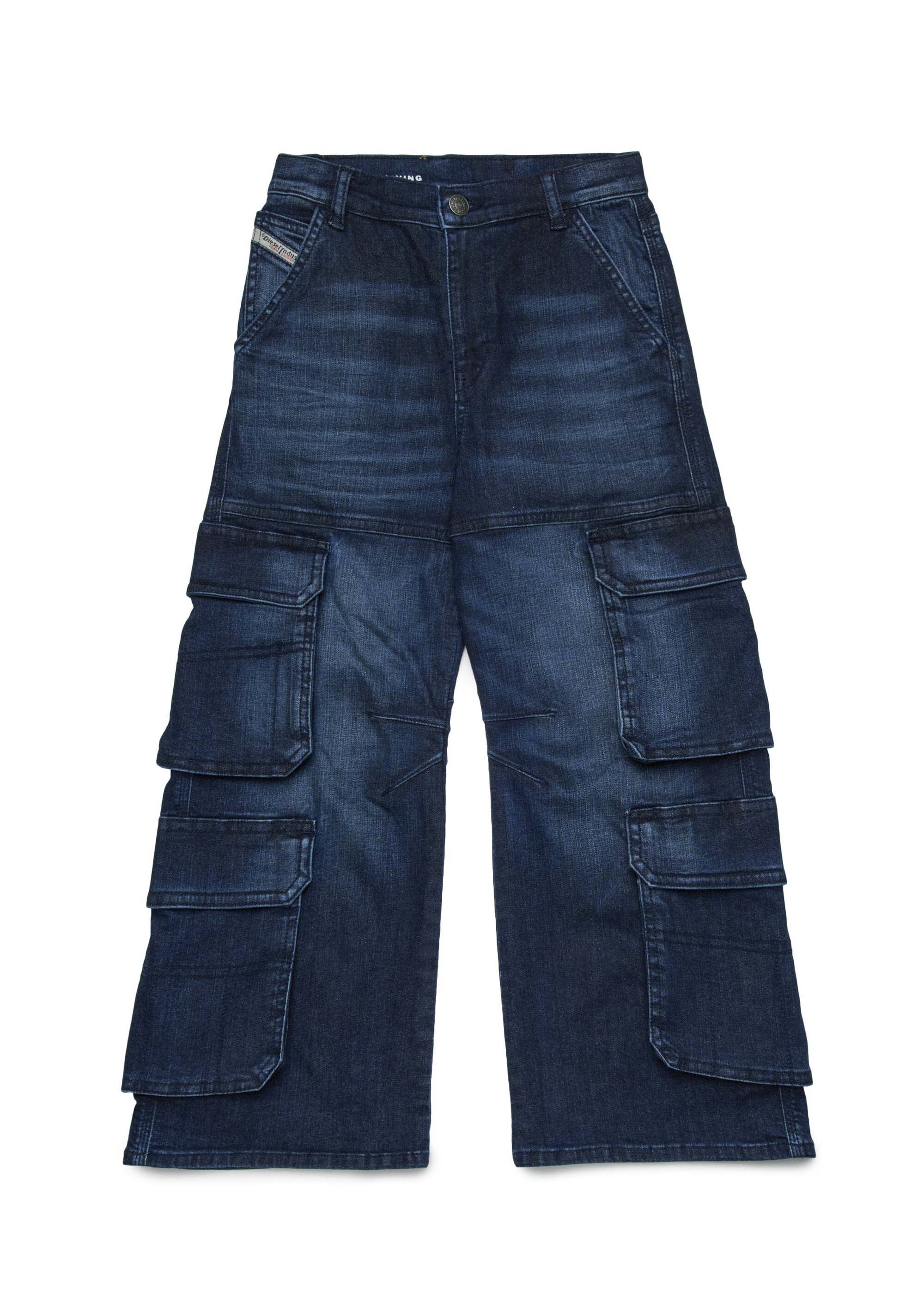 Diesel Kids Jeans Denim Cargo D-Argjx per Bambini