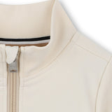 Boss Kids Cardigan Sabbia con Zip per Neonati