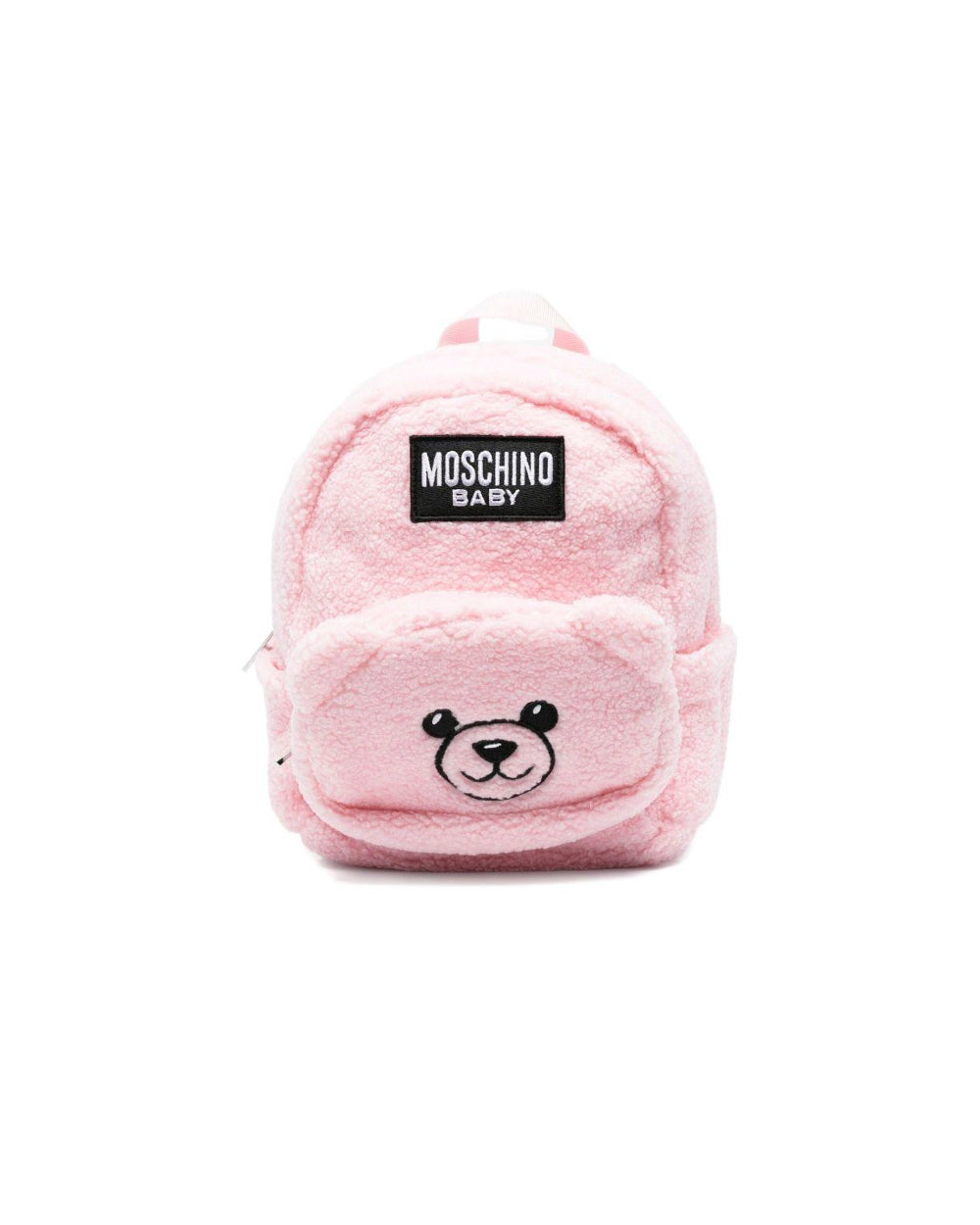 Moschino Kids Zainetto Rosa Teddy per Neonate