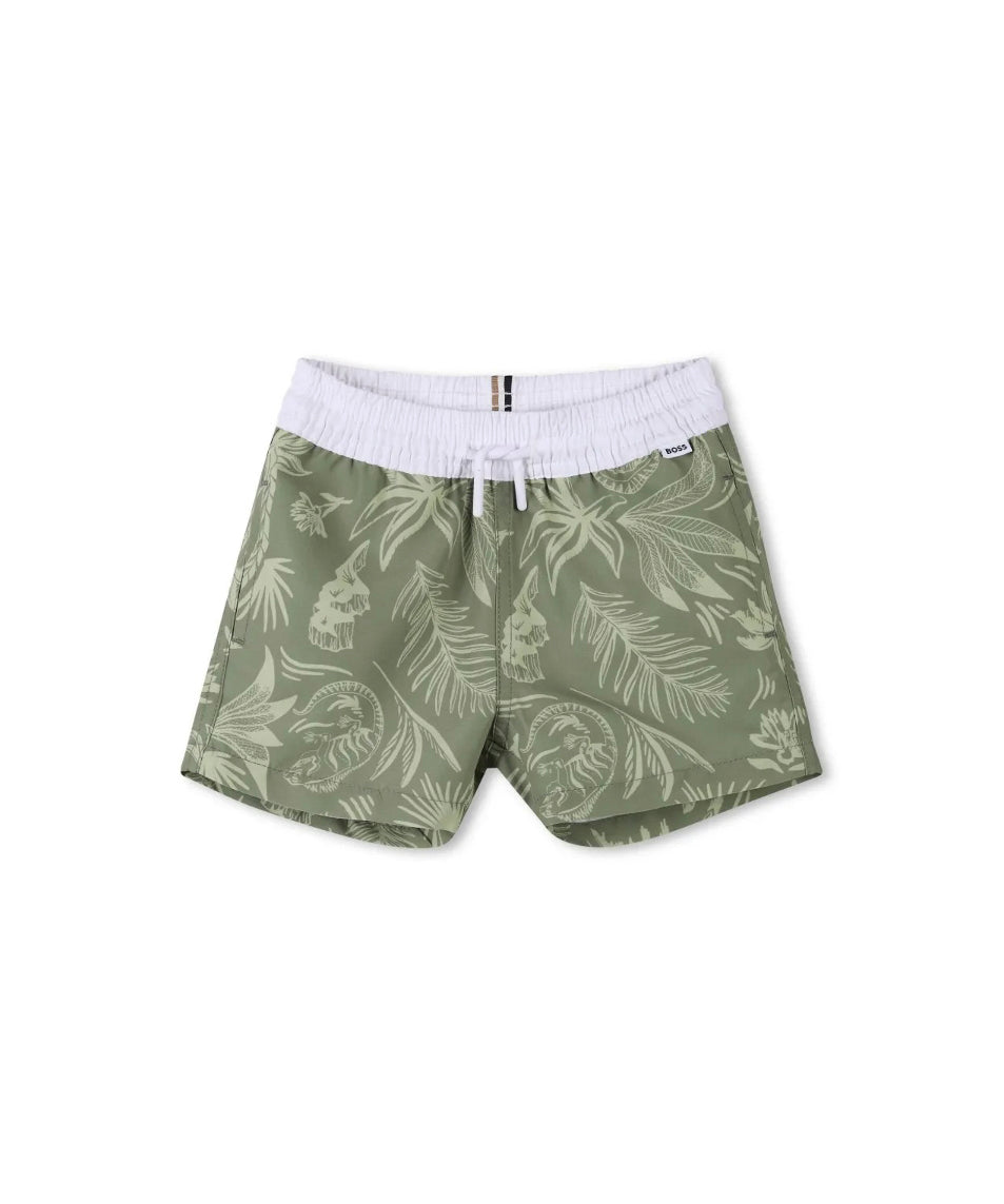 Boss Kids Costume Boxer Verde per Neonati